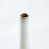 Flower Vase Takatori White Glaze Line Crane Neck Style