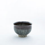 Tea Bowl with Takatori Kiyu Pierced Carved High Base