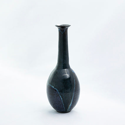 Flower Vase with Takatori Aurora Glaze Crane Neck Shape